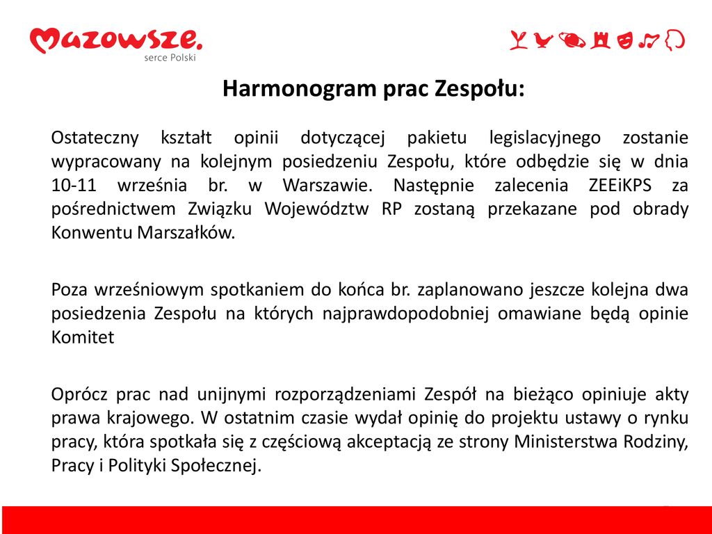 ZESPÓŁ EKSPERCKI DS EUROPEJSKIEJ I KRAJOWEJ POLITYKI STRUKTURALNEJ RP